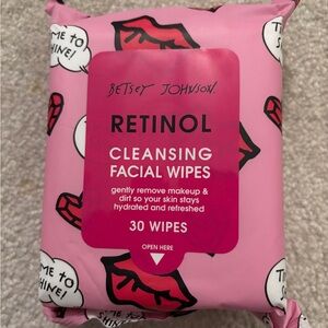 NWT Betsey Johnson Retinol Cleansing Facial Wipes - 30 Count